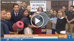Magnolia Science Academy’s Air Cannon at the Maker Faire in San Deigo